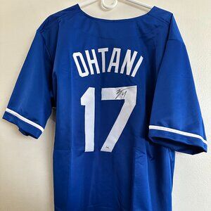 Shohei Ohtani signed Los Angeles LA Dodgers autographed custom jersey wCOA Large